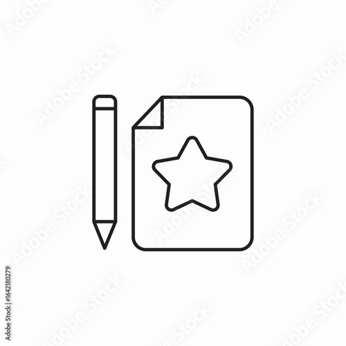 write review icon sign vector