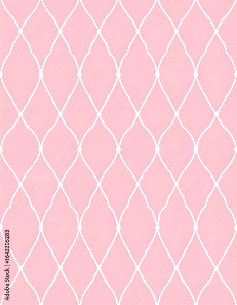 Fototapeta premium Pink diamond lattice pattern