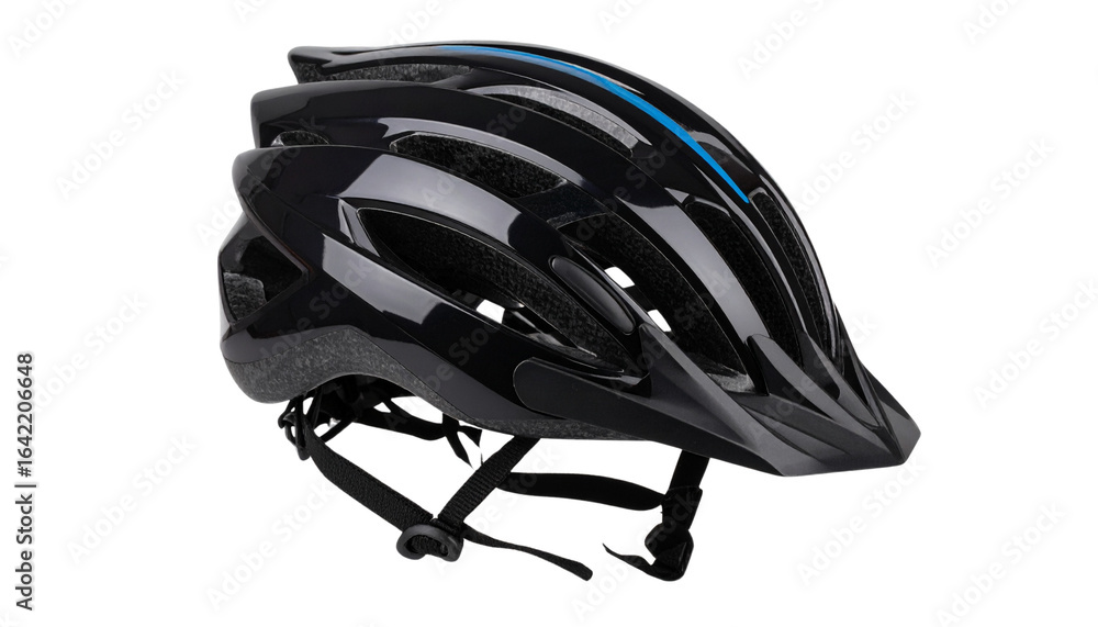 Fototapeta premium Cyclist Helmet PNG, Realistic Bicycle Safety Gear, Transparent Background, Sports and Outdoor Equipment