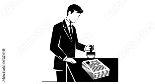 Wallpaper Mural Real Estate Document Approval Stamp Icon for Property Transactions, Mortgage, and Legal Contracts Vector Illustration Torontodigital.ca