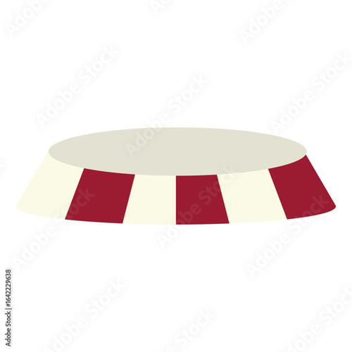 Circus ring platform. Vector