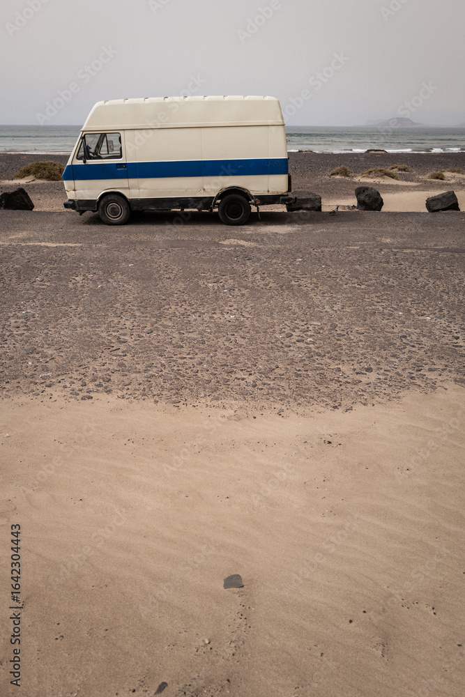 Surfer Camper Van by the Beach in Lanzarote
Surfer Camper Van by the Beach in Lanzarote