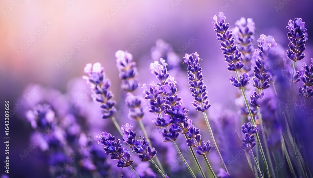 Obraz premium dreamy macro shot of lavender flowers in soft light