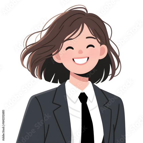 smiling young business woman