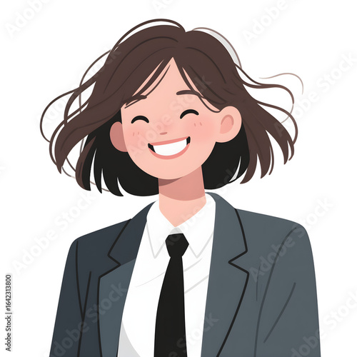 smiling young business woman
