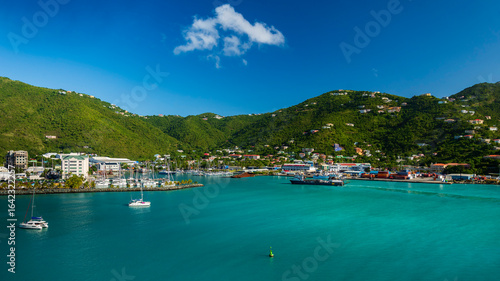 Tortola harbour in Road Town, British Virgin Islands