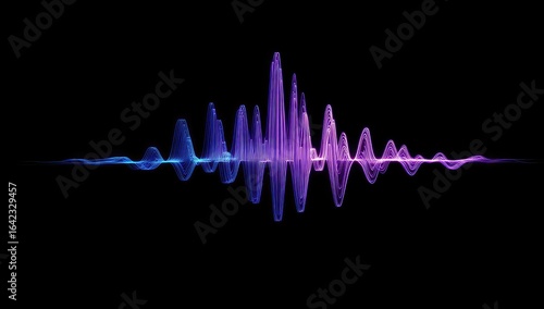 Abstract sound wave graphic