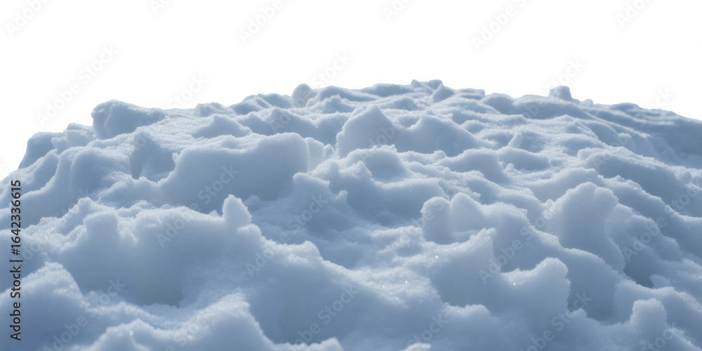 Fototapeta premium Freshly fallen snow texture, perfect for winter designs, creating a clean and crisp seasonal feel