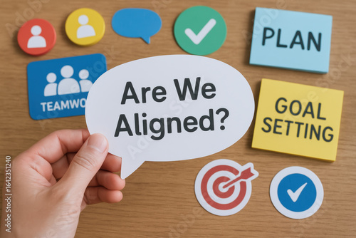 Are agile goal setting and teamwork align to achieve success in productive plan with clear objectives and focused effort