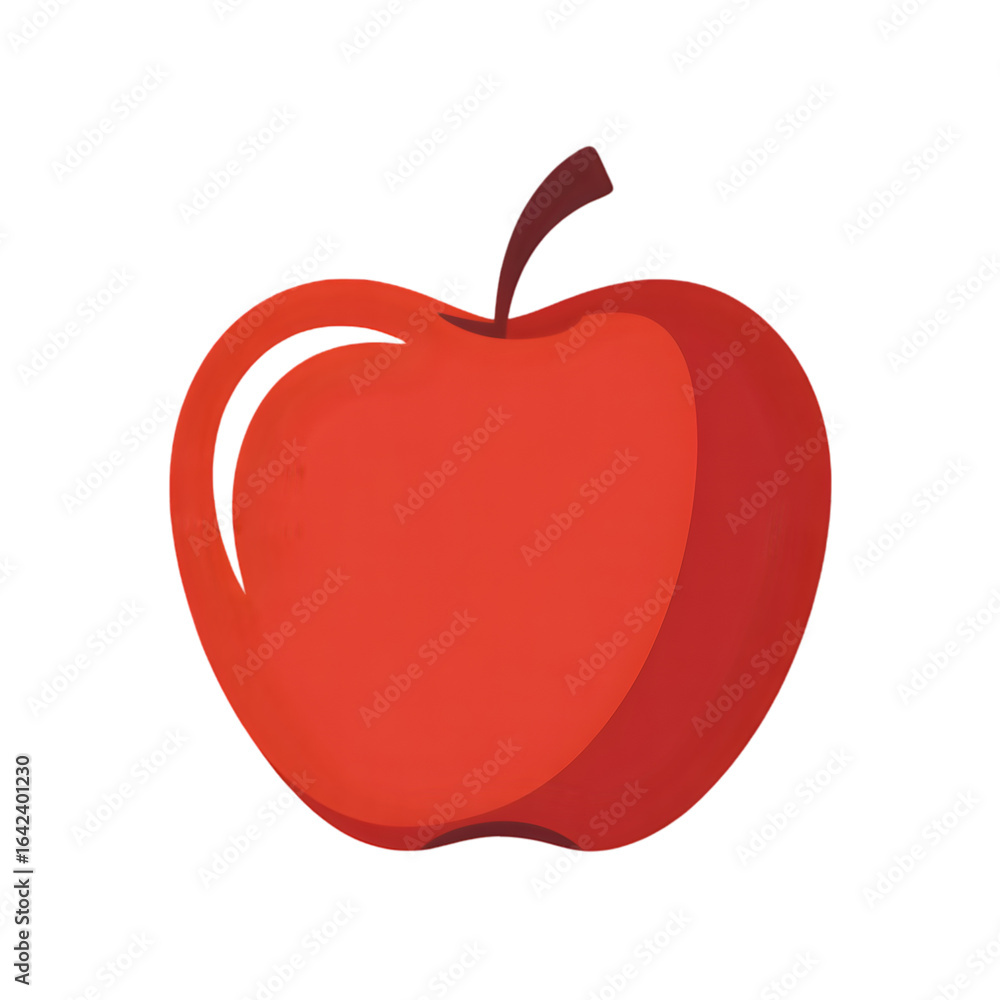 Fototapeta premium Vibrant red apple perfect for healthy eating, diet, and organic food concepts