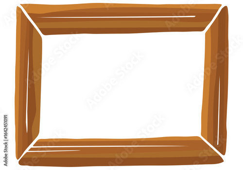 木の額縁のイラスト素材