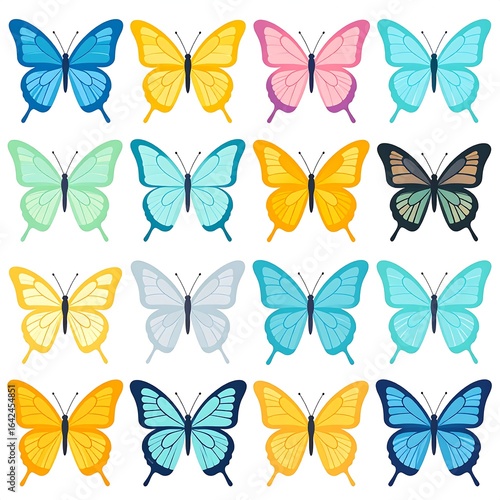 Colorful butterfly collection (1)