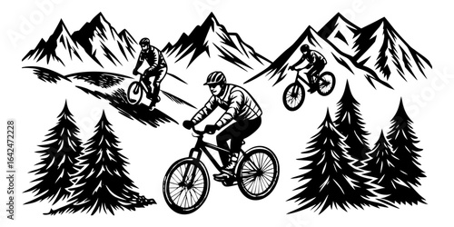 mountain bike silhouette