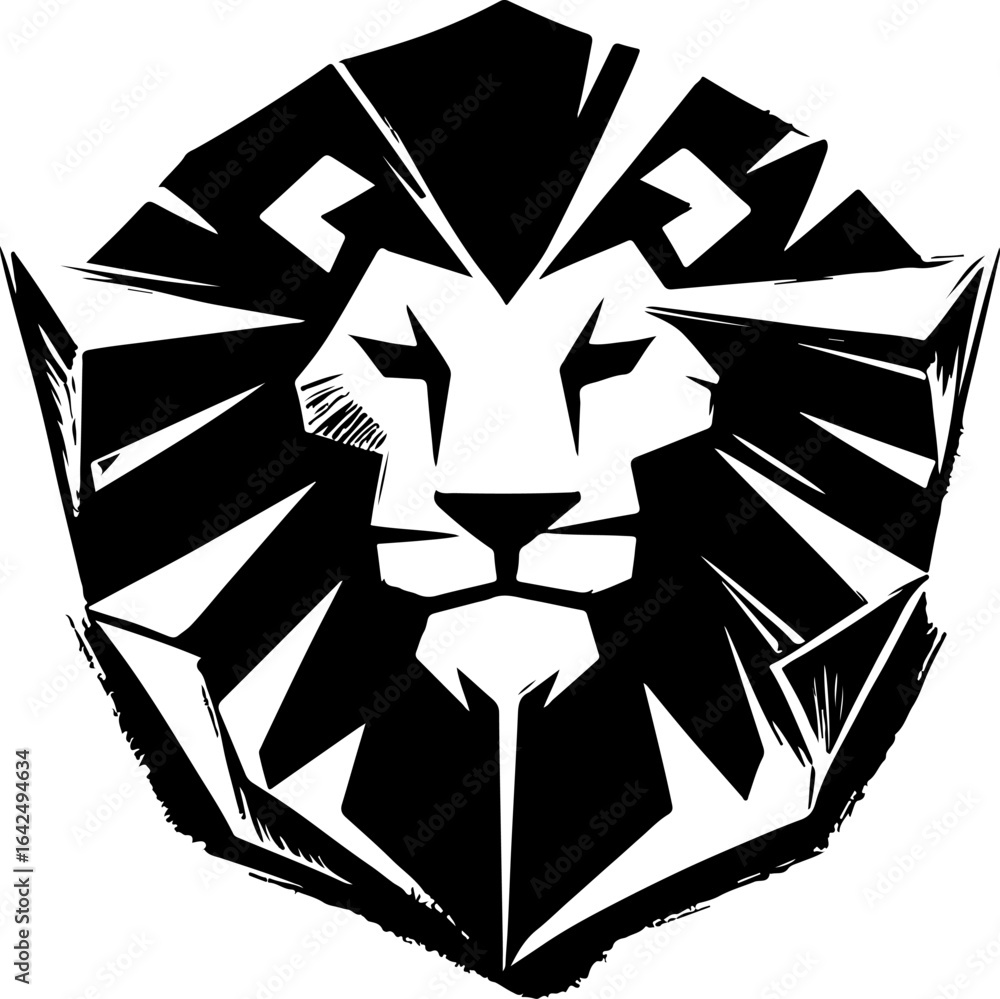 sketch vector illustration image design icon logo symbol male lion head king of the jungle abstract modern classic sketch vector illustration image design icon logo symbol male lion head king of the jungle abstract modern classic