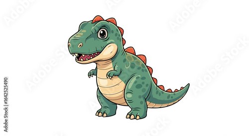 adorable cartoon trex perfect for kids products and designs
