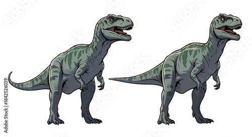 powerful trex dinosaur illustration perfect for prehistoric designs