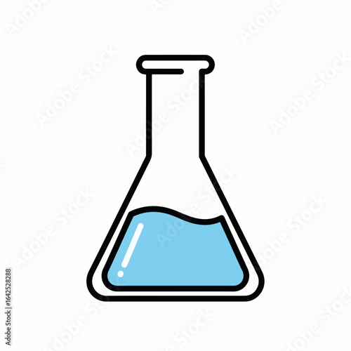 Laboratory Beaker-Style Glass for Science Theme