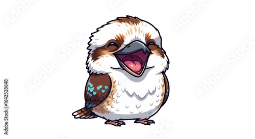 joyful laughing kookaburra perfect for childrens books and fun designs