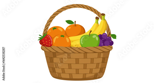 basket with fruits