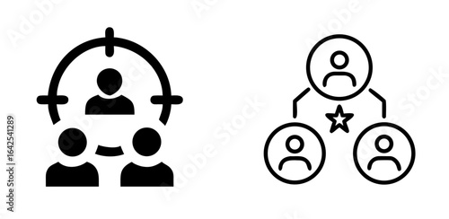 Customer Segmentation Icon for Marketing Analytics and Business Insights