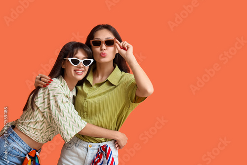 Happy young female best fri...
