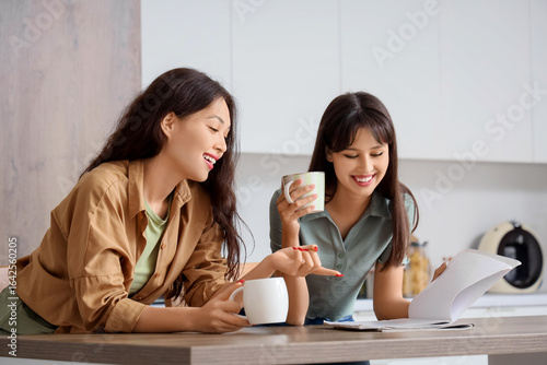Happy young female best fri...