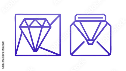 Luxury diamond jewelry store logo design template vector illustration for brand identity and business