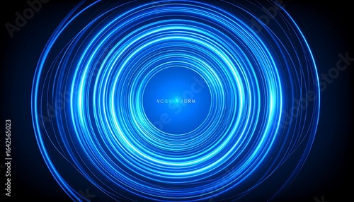 Abstract blue circles graphic design