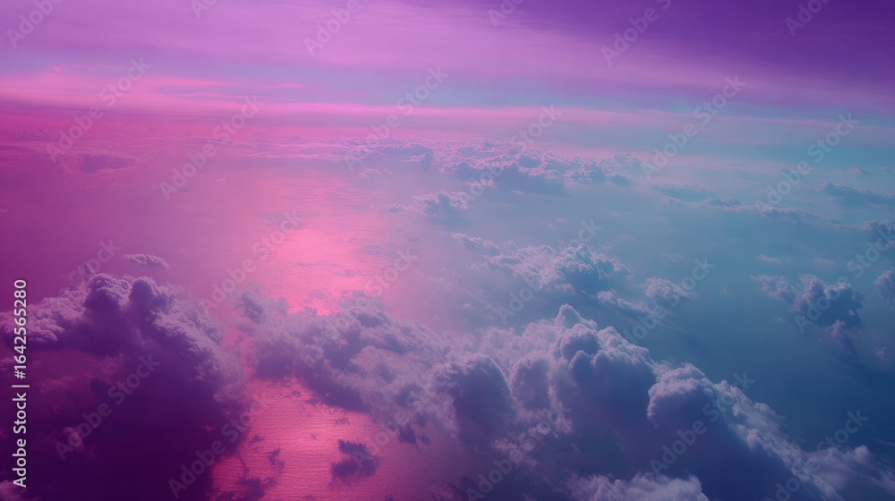 Obraz premium angle,wide,cool,panorama,perspective,soft,atmosphere,vibrant,lighting,sky,warm,gradient,clouds,sunset,dramatic,color,sunrise