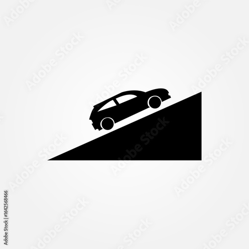 steep incline sign icon symbol illustration vector eps10 logo template design 