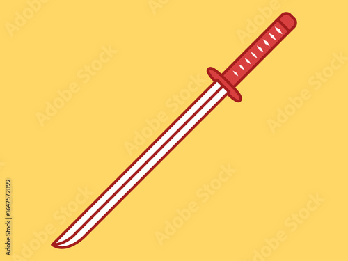 Katana icon. Asian culture vector icon. Flat illustration concept.