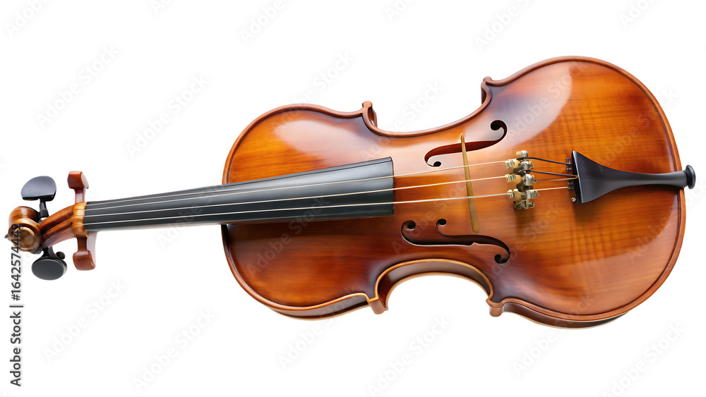 Fototapeta premium violin isolated on white background PNG , AI GENERATED