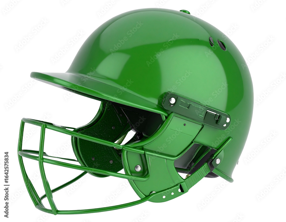 Fototapeta premium Full Face Protective Cricket Headgear, isolated on a transparent background