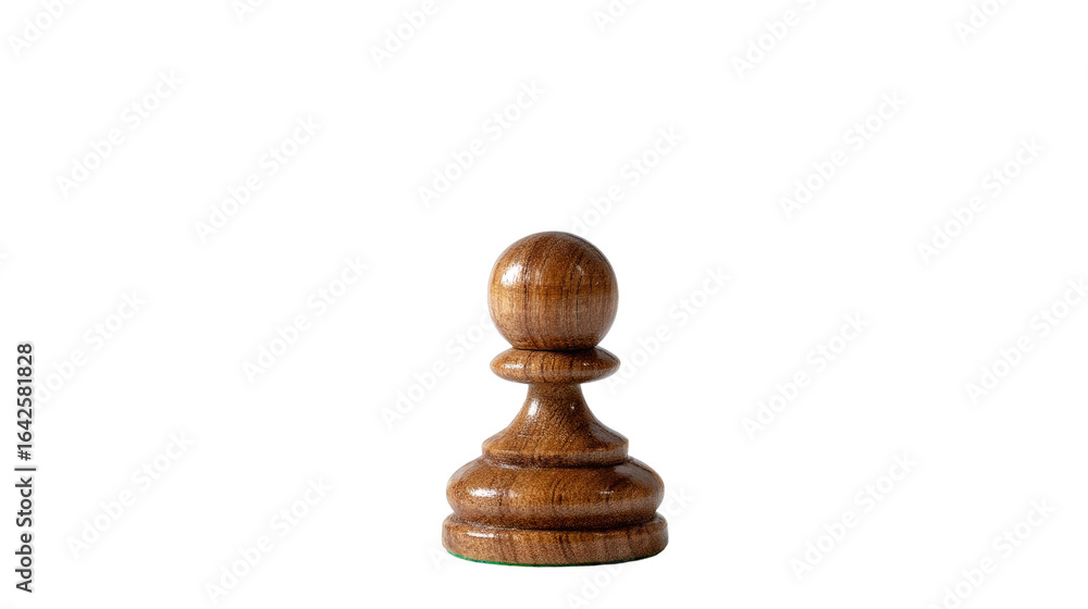 Wooden Pawn in Solitude: A meticulously crafted wooden pawn, a symbol of strategy and intellect, stands alone. The image is minimalistic, but embodies the depth of strategic thinking. Wooden Pawn in Solitude: A meticulously crafted wooden pawn, a symbol of strategy and intellect, stands alone. The image is minimalistic, but embodies the depth of strategic thinking.