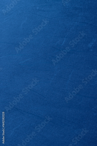 青色の和紙の背景　Blue Japanese washi paper background