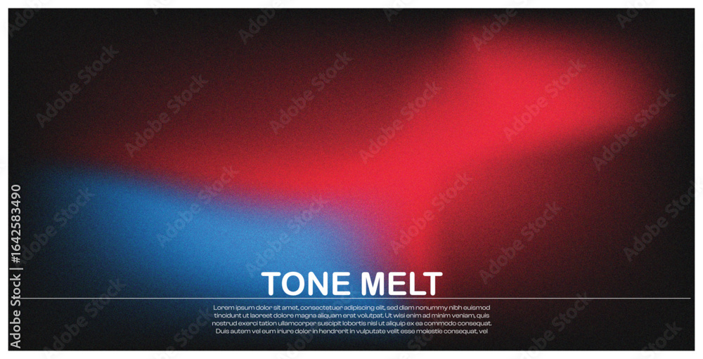 Fototapeta premium Atmospheric abstract background with a glowing red and blue gradient light effect.