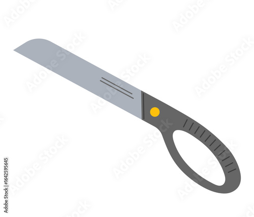 Handheld saw with ergonomic grip designed for various cutting tasks and woodworking projects