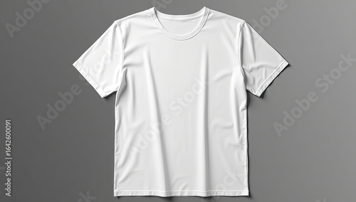 Wallpaper Mural Blank white t-shirt laid flat on a gray background. Torontodigital.ca