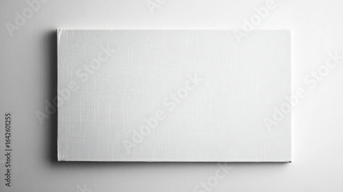 Blank Canvas on White Wall for Creative Art Background Inspiration