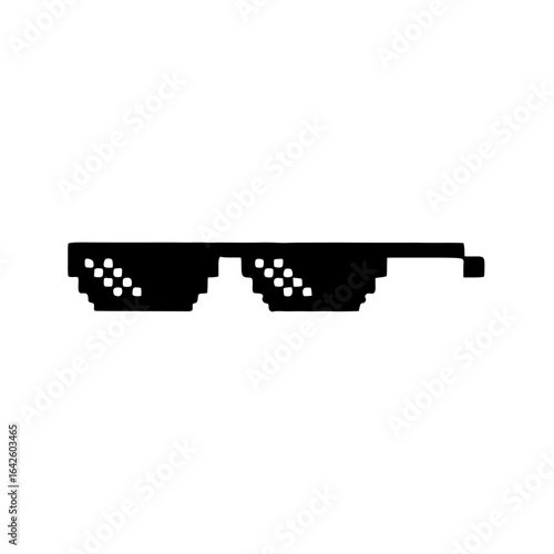 thug life glasses pixel art