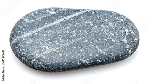 Gray smooth stone oval shape