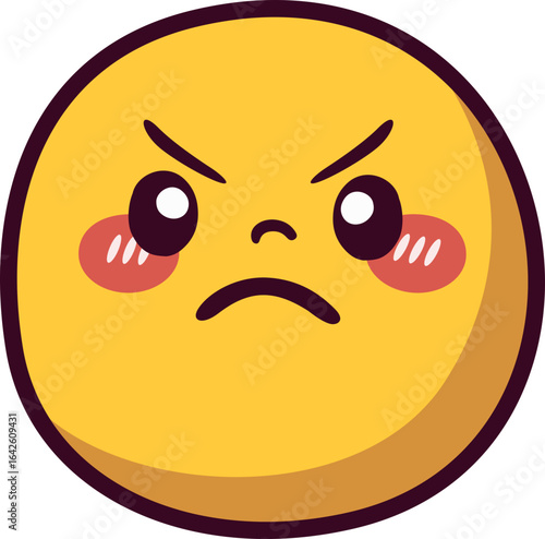 Angry Emoji Icon Vector