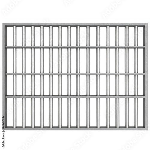 Wallpaper Mural Metal fence isolated on white background Torontodigital.ca