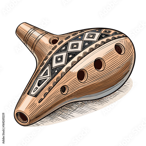 Amazing Create Bold Stroke Ceramic Ocarina Polished Creative Content Cool Refreshing Aesthetic Ideal for Advertising Campaign Materials Brand Marketing Visual Excellence Creative Asset