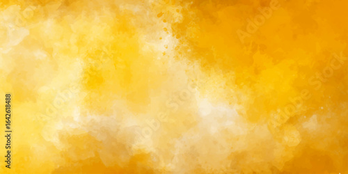 Vibrant abstract background with swirling yellow and orange flames, resembling a fiery sky