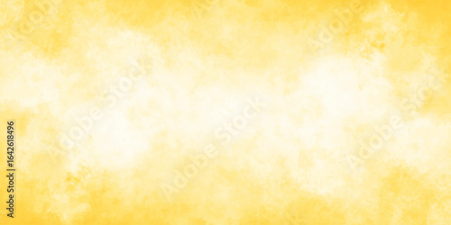 Abstract grungy yellow paper texture background with old vintage parchment and brown paint