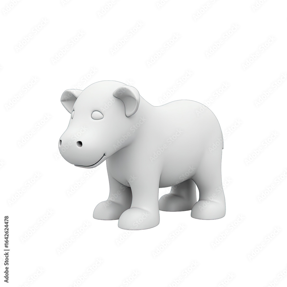 Fototapeta premium 3d model of a cartoon animal.
