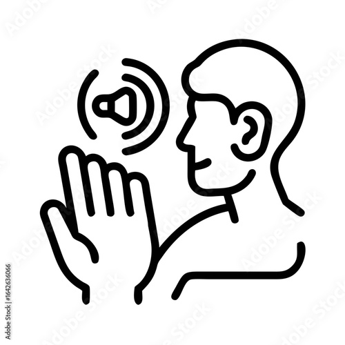 man listening to music