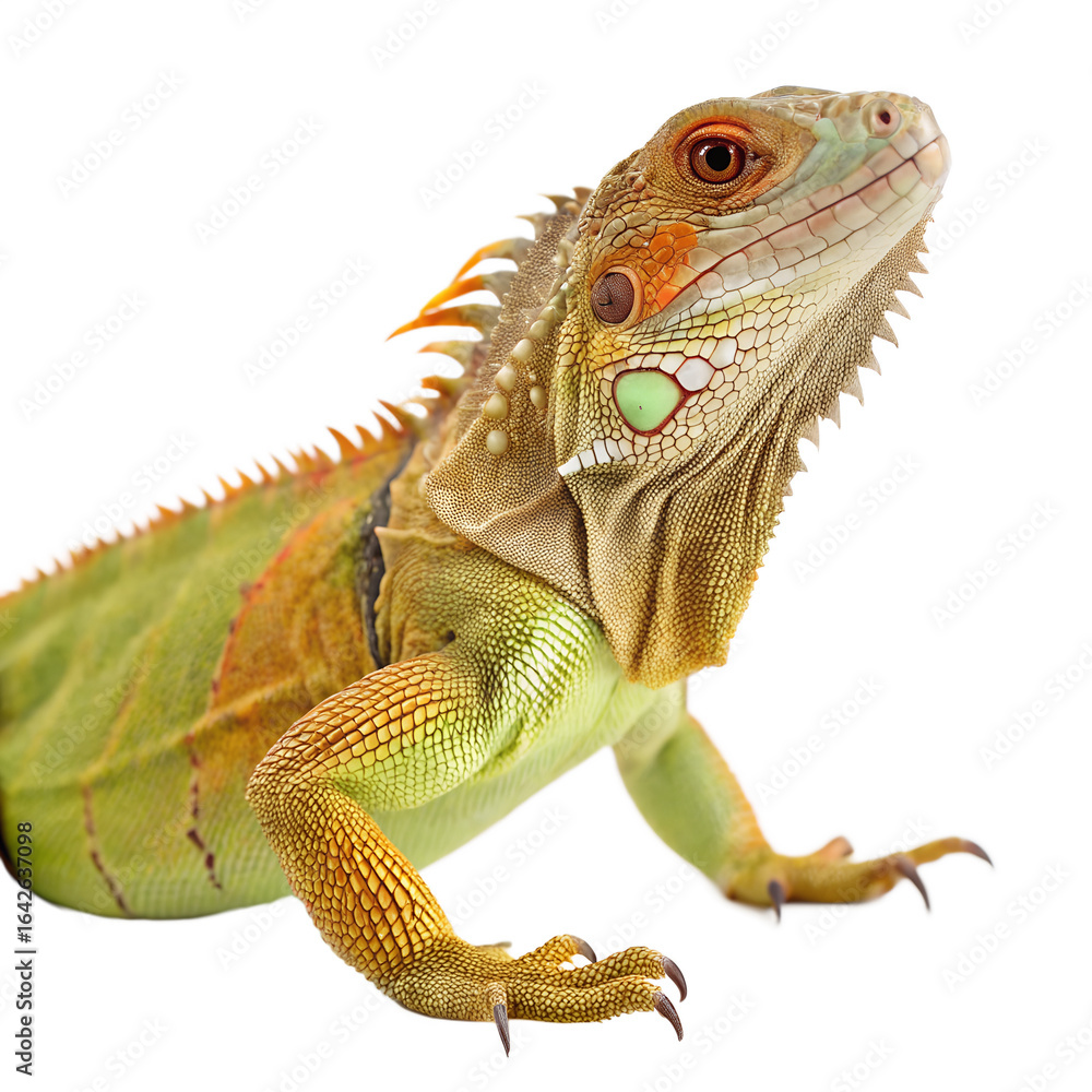 Obraz premium iguana on white background