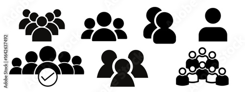 Members Icon Vector Design for Team, Community, and Group Representation